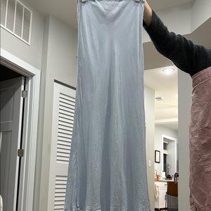 Djerf Avenue Blue Midi Skirt